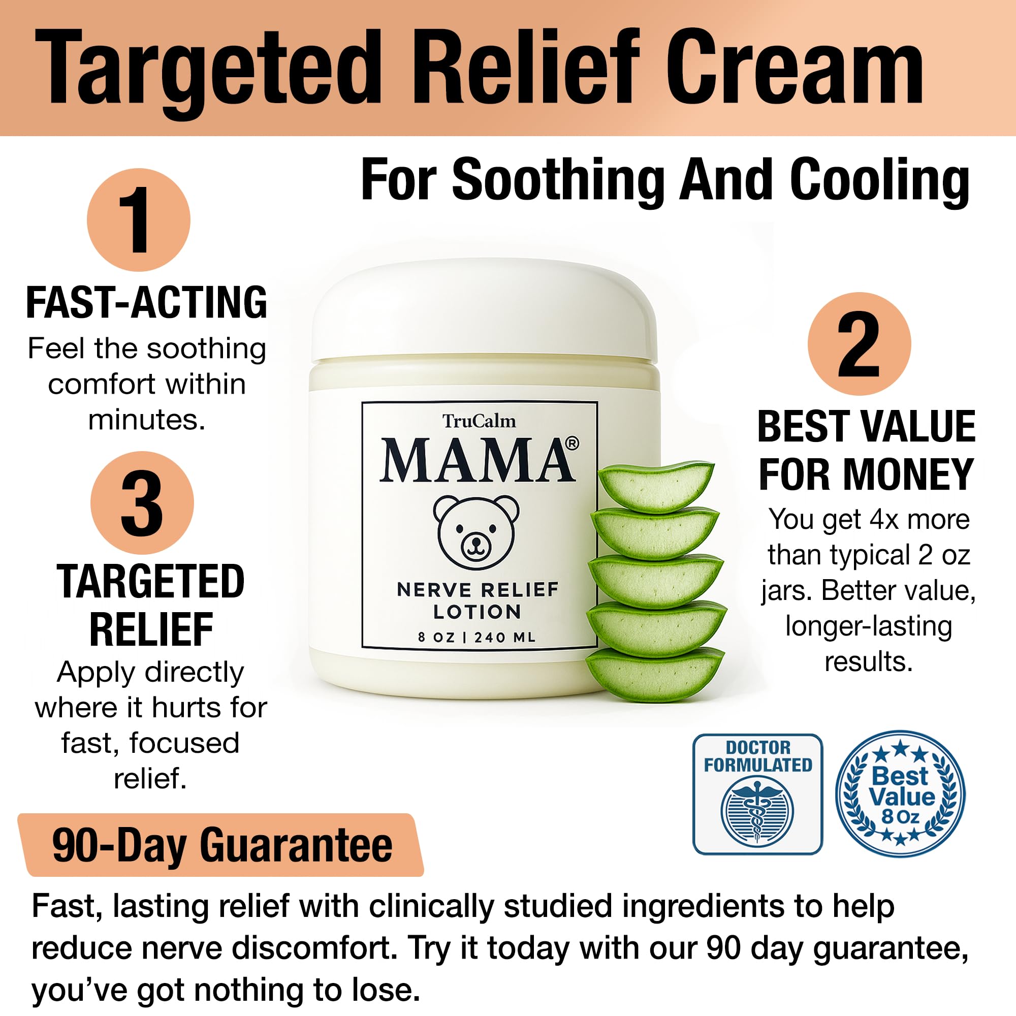 Mama Lotion – Neuropathy Nerve Relief Cream with Magnesium Chloride - Maximum Strength Comfort for Feet, Hands, Legs, Toes - Fast-Absorbing and Non-Greasy Formula for Food and Leg Comfort - 8 Oz — view 8