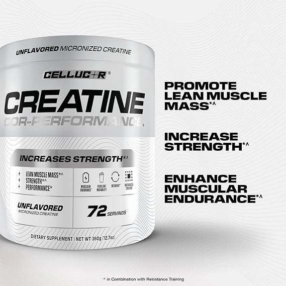 Cellucor Cor-Performance Creatine Monohydrate for Strength and Muscle Growth, 72 Servings