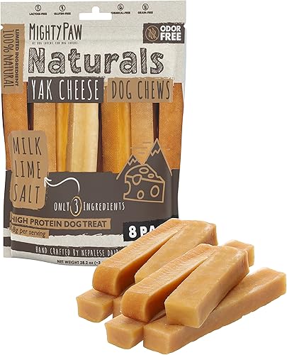 Miniatura 46 de Mighty Paw Yak Cheese - Masticables para perros – Masticables duros totalmente naturales de larga duración para masticadores agresivos – Golosina
