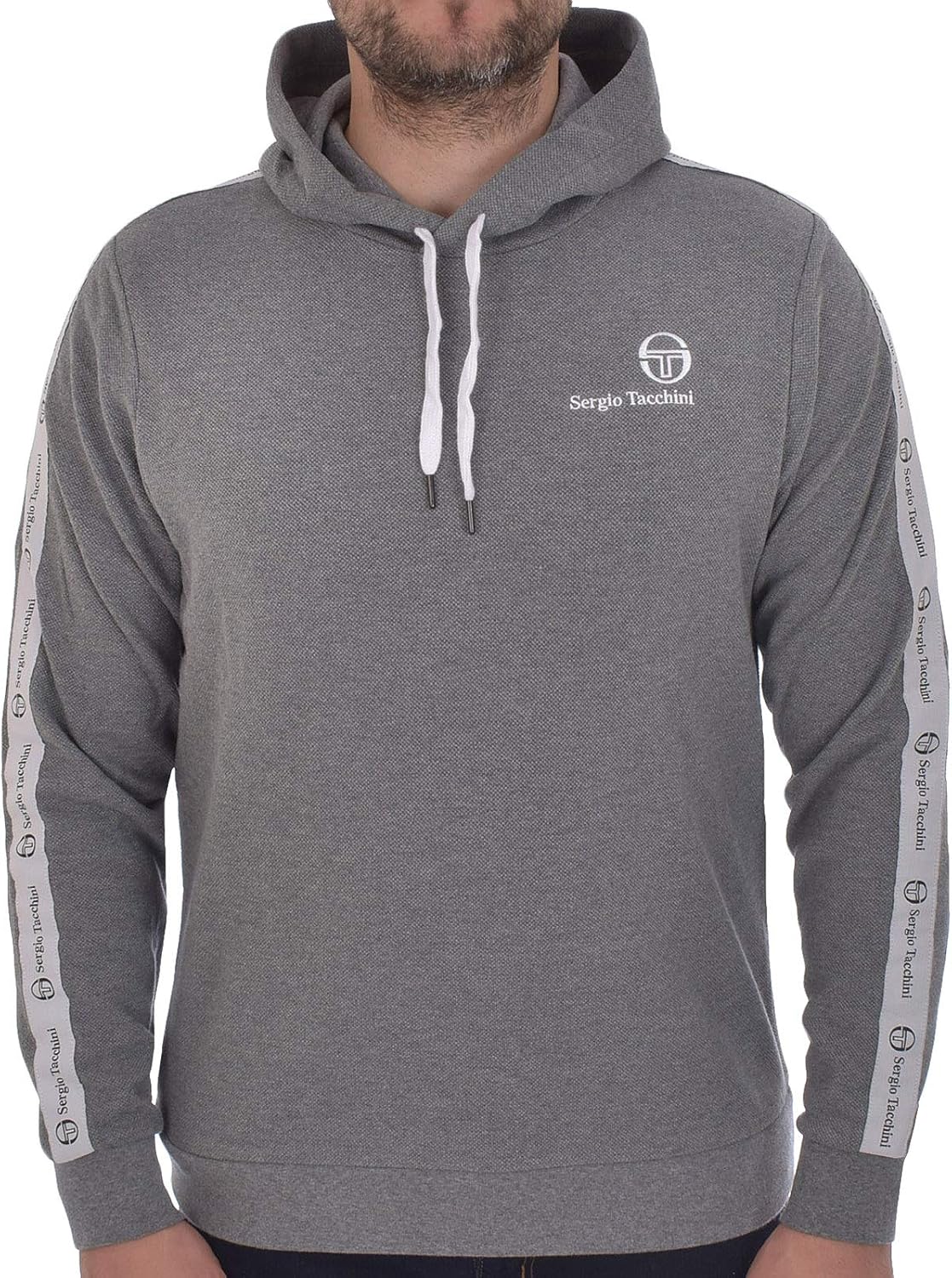 Sergio Tacchini Mens Devok Hoodie – Grey – XS