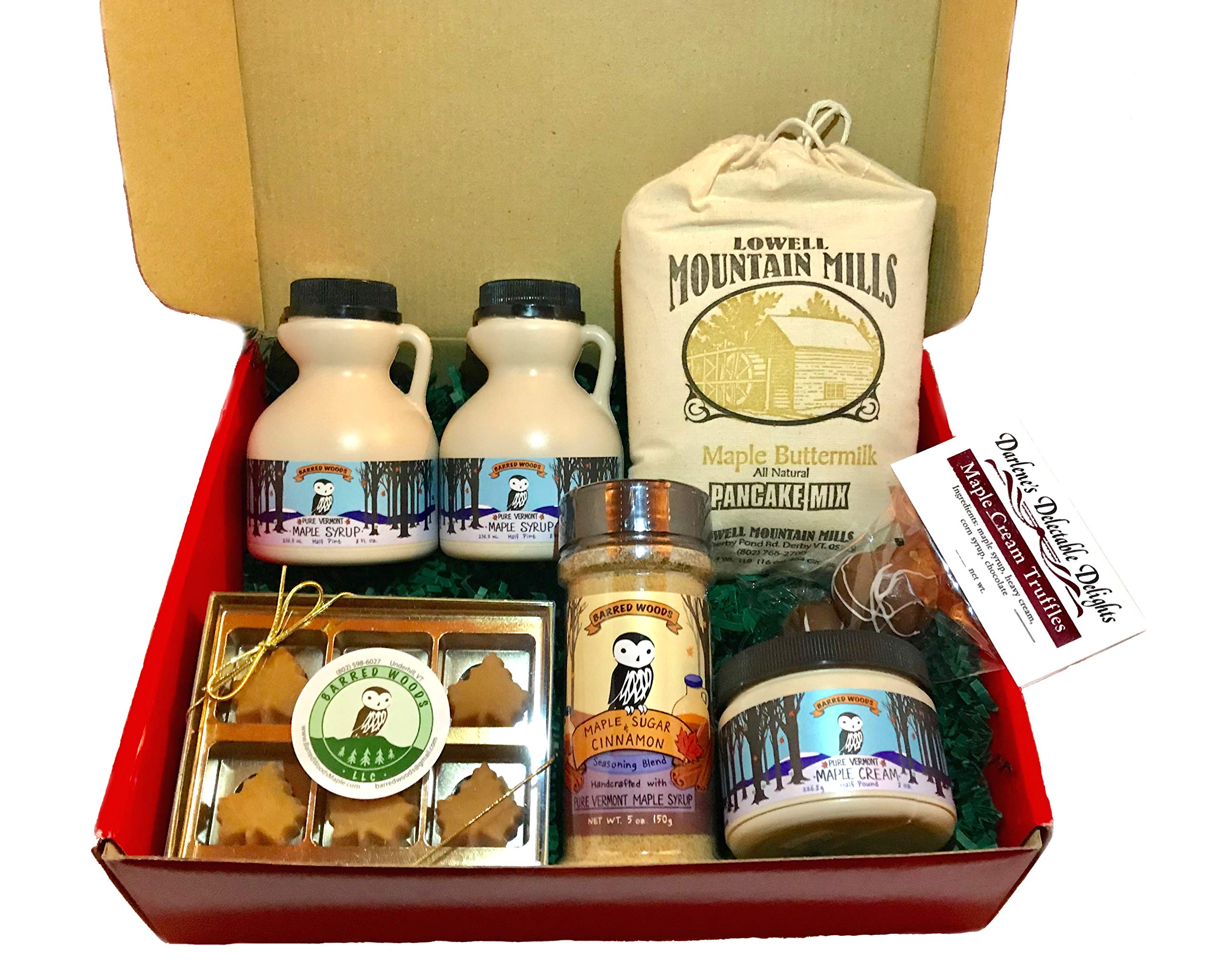 Deluxe Vermont Maple Syrup Gift Box - From Barred Woods Maple Products