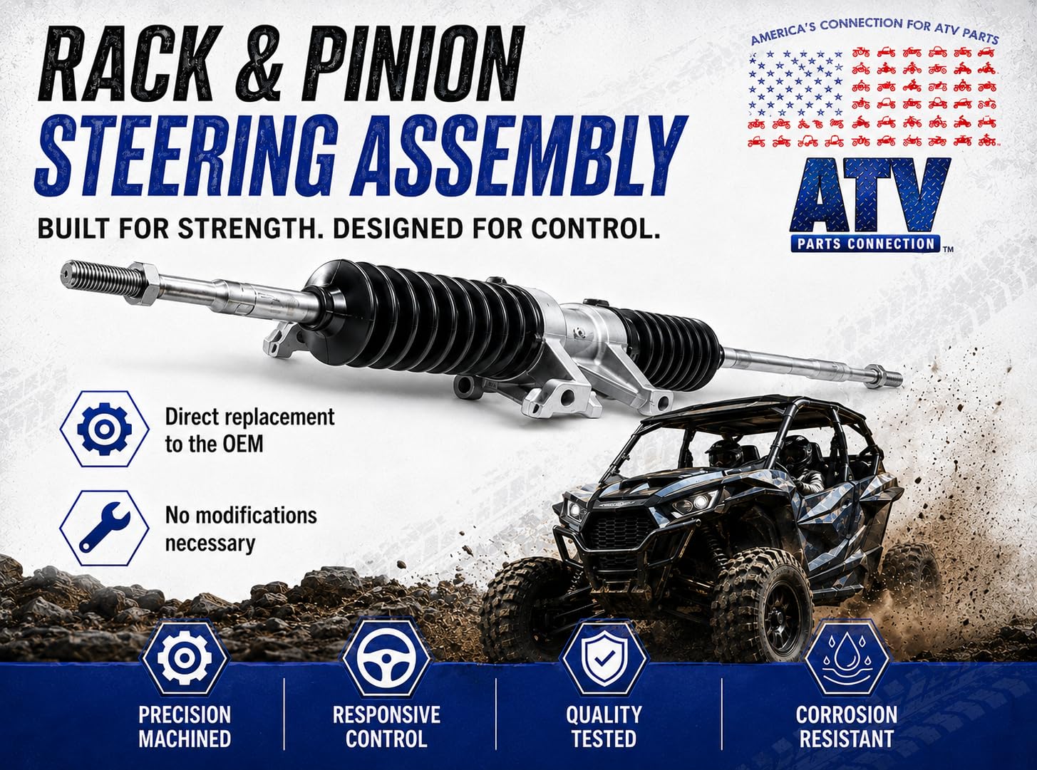 Amazon.com: Precision Steering Rack and Pinion for Yamaha 2HC