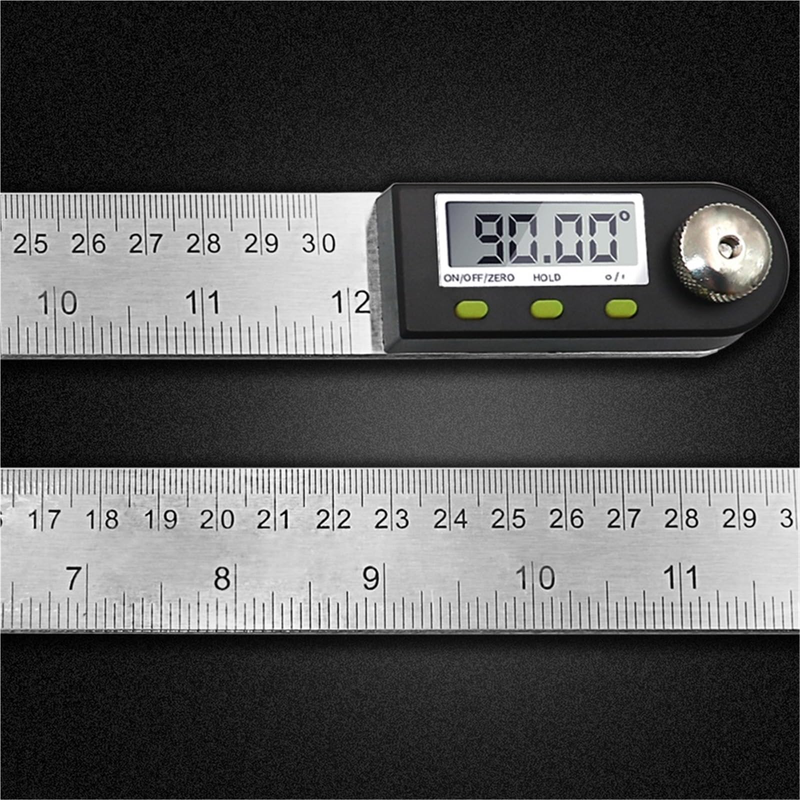 Goniometro, 200 millimetri 300 millimetri In Acciaio Inox Goniometro Digitale Angolo Righello Elettrone Goniometro Angle Finder Meter Angolo Calibro Strumenti di Misura(Sealing length 300mm)