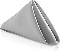 Vista 17 de Lann de Linens – 1 Docena de 20 en. Gamuza Cena Servilletas W/Hemmed bordes – varios colores disponibles