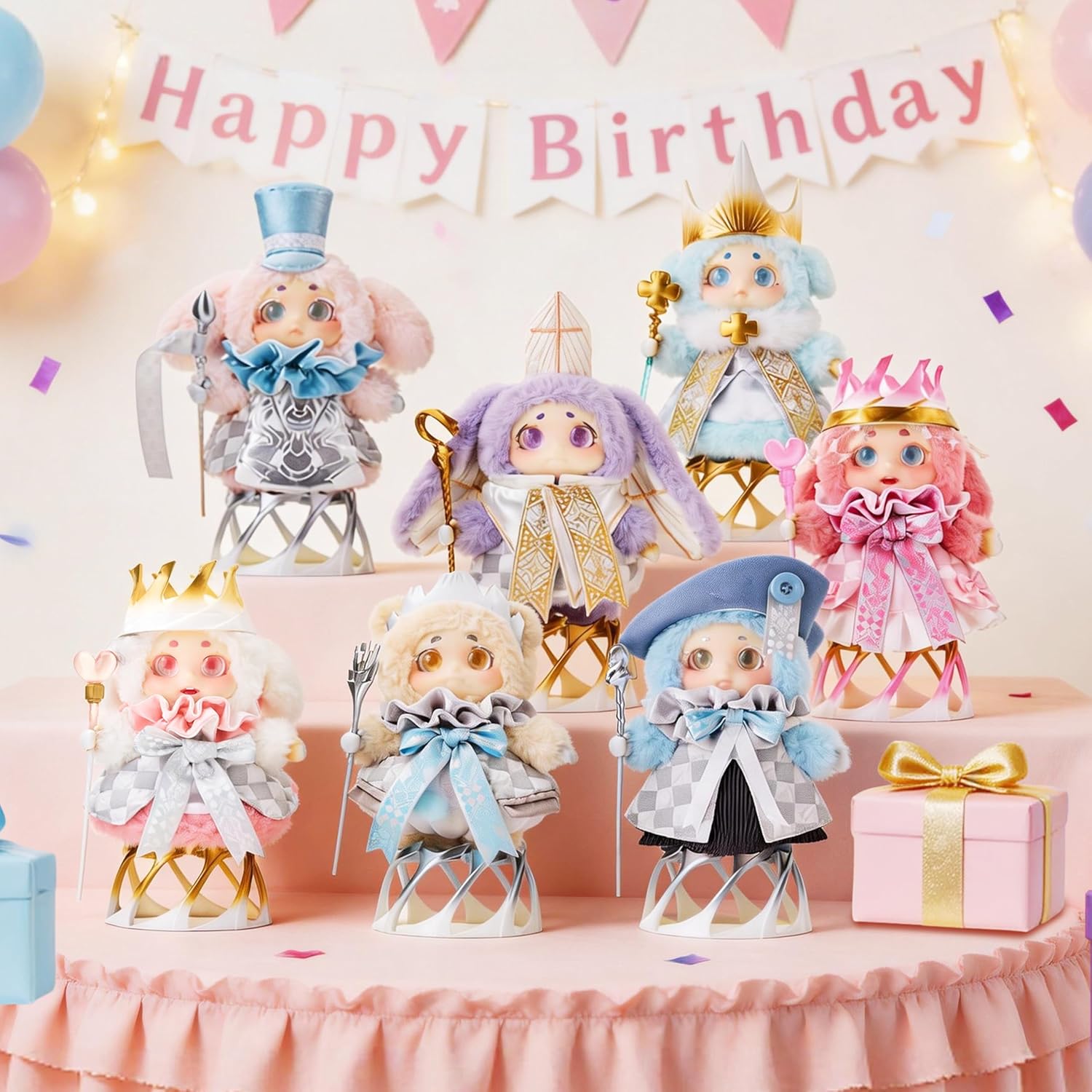 POP JOY Chessino Wonderland Plush Blind Box – Cute Mystery Collectible Plush Toy, Surprise Random Figure with Rare Secret Edition, Soft Gift, Teens & Collectors 3+ (1 Box)