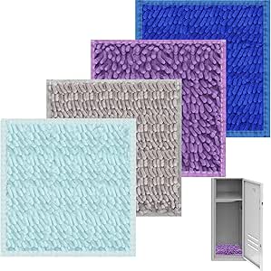 Amazon.com: Nuanchu 4 Pcs School Locker Rugs 9.8 x 9.8 Inches Squarer ...