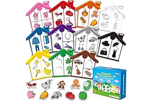 ABC Magnets for Preschool Learning, Color Sorting Toys and Alphabet Games
