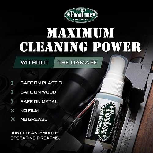 Miniatura 16 de Frog Lube Gun Degreaser - Professional Gun Cleaning Spray for Carbon, Fouling, & Grime - Made in USA - Owned & Developed by Retired Navy Seal