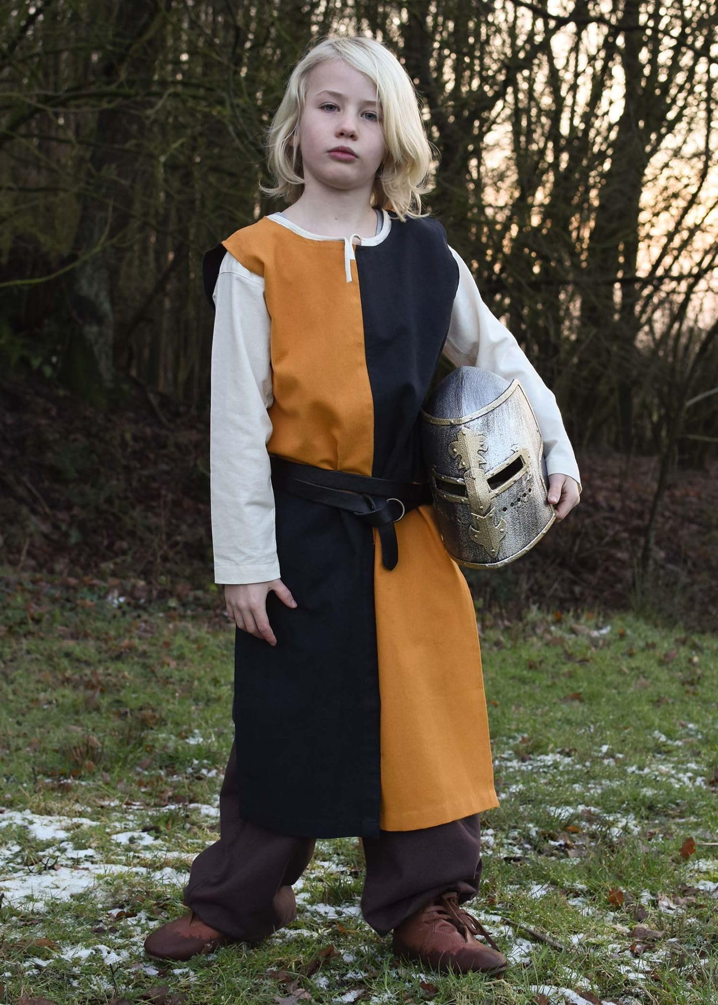 Battle-Merchant Lucas - średniowieczny płaszcz dziecięcy - rycerz, LARP, kostium średniowieczny