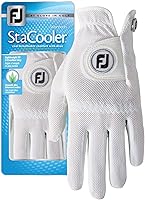 FootJoy Women's StaCooler Golf Glove with Aloe Vera - Pearl Medium/Large Right Hand - Cool Breathable Grip