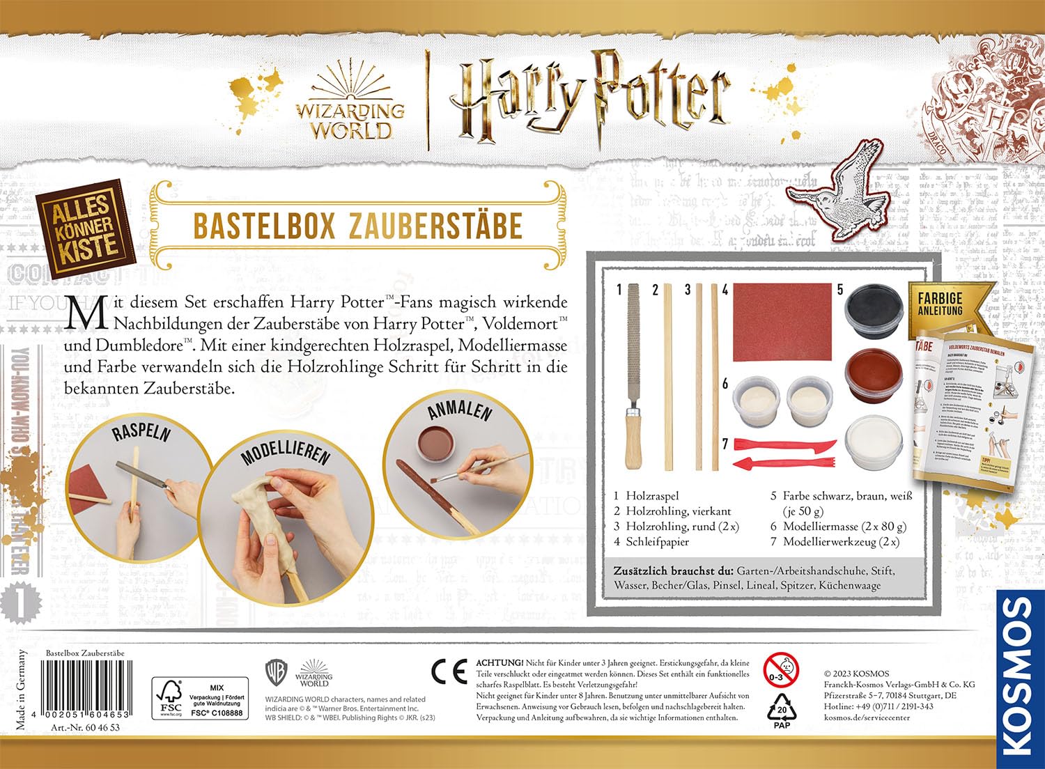 Harry Potter - Zauberstäbe: Bastel-Set