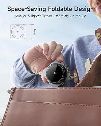 Miniatura 7 de Estación de carga inalámbrica 3 en 1 para Apple, certificado Qi2 de 15 W plegable Mag-Safe Cargador de viaje Base de carga inalámbrica para iPhone