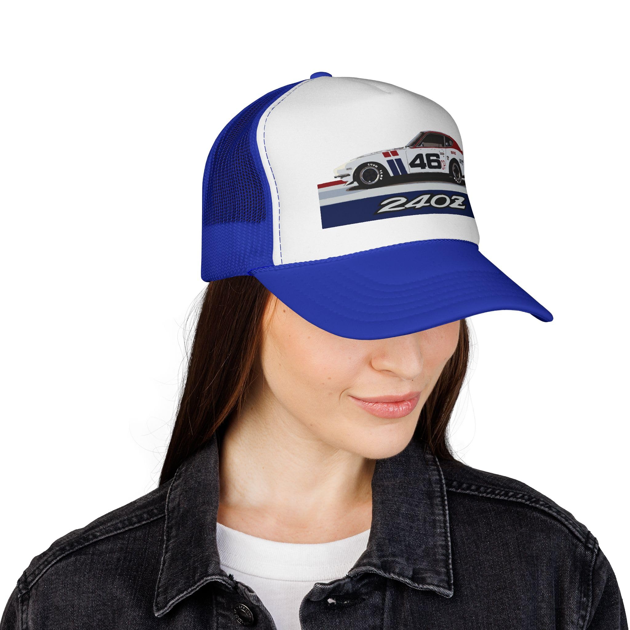 Datsun 240Z Racing Trucker Cap Czapka | Klasyczny JDM Vintage Mesh Snapback