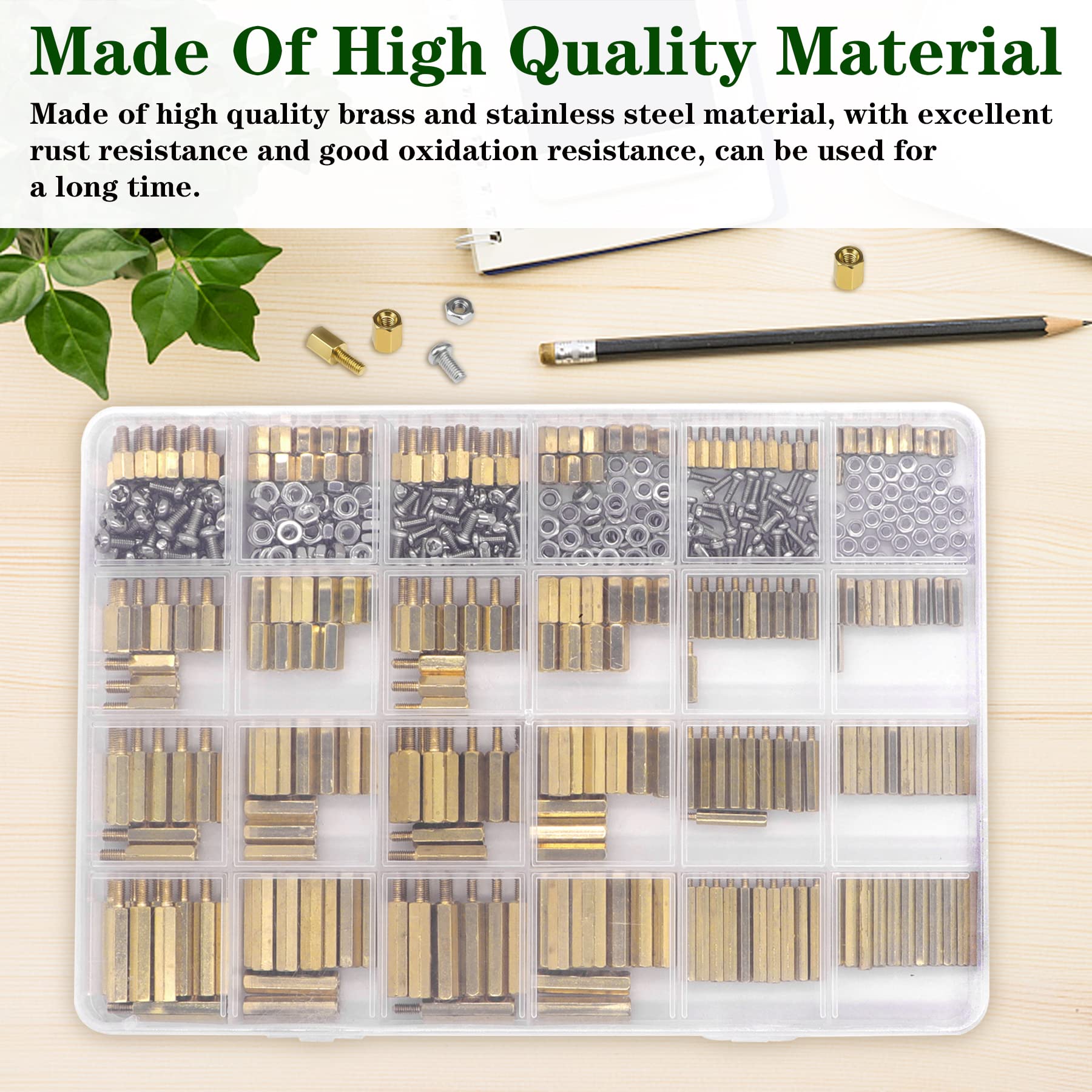 Motherboard Standoffs & Screws Kit - 480 Pcs -4