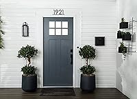 Vista 5 de Rust-Oleum 369387 Pintura Advanced Dry para Puerta y Embellecedor, Cuarto de galón, Gris Alpino satinado