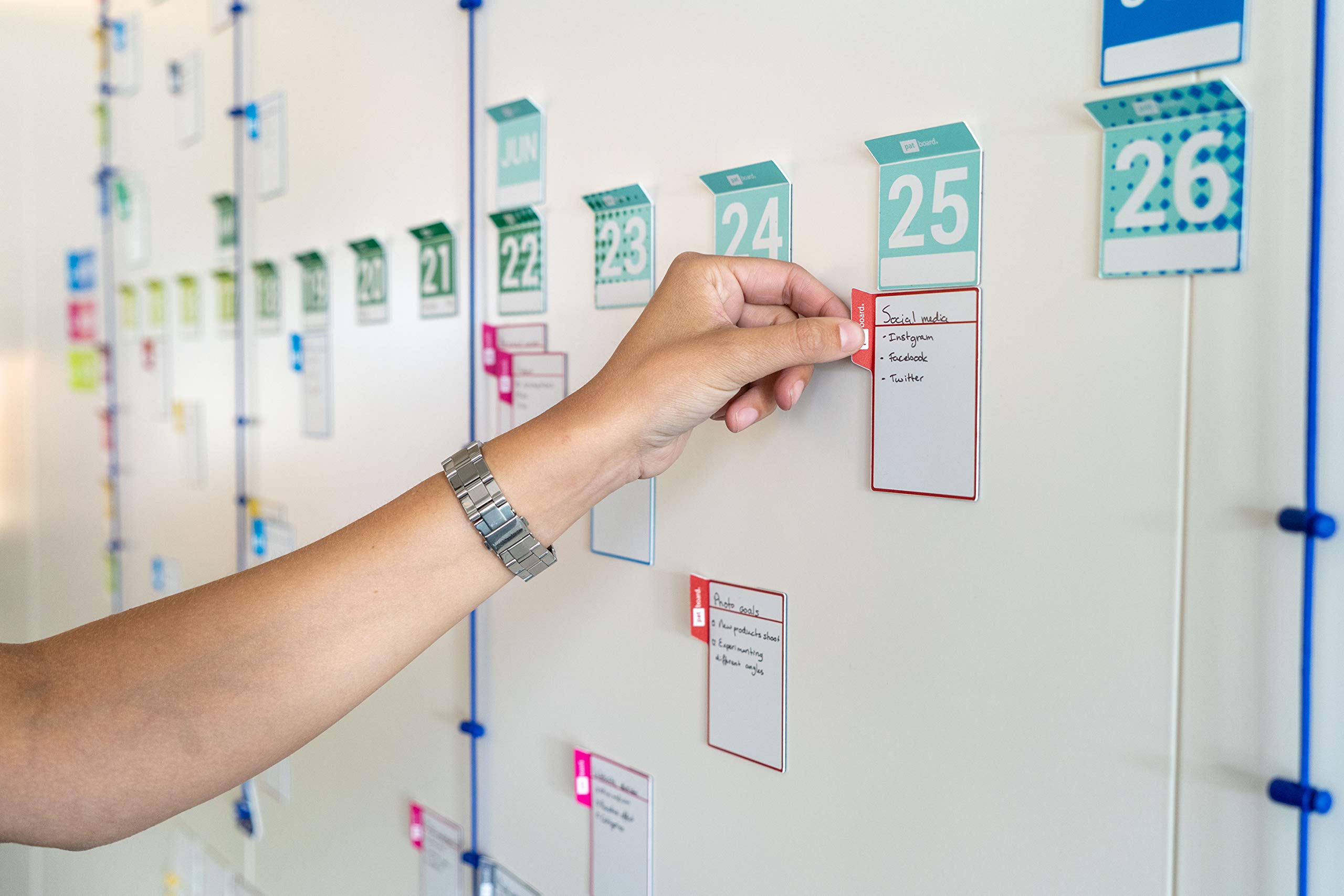 PATboard Full planning board set - Magnetkarten für eine Lean Plantafel - Plane ein ganzes Jahr