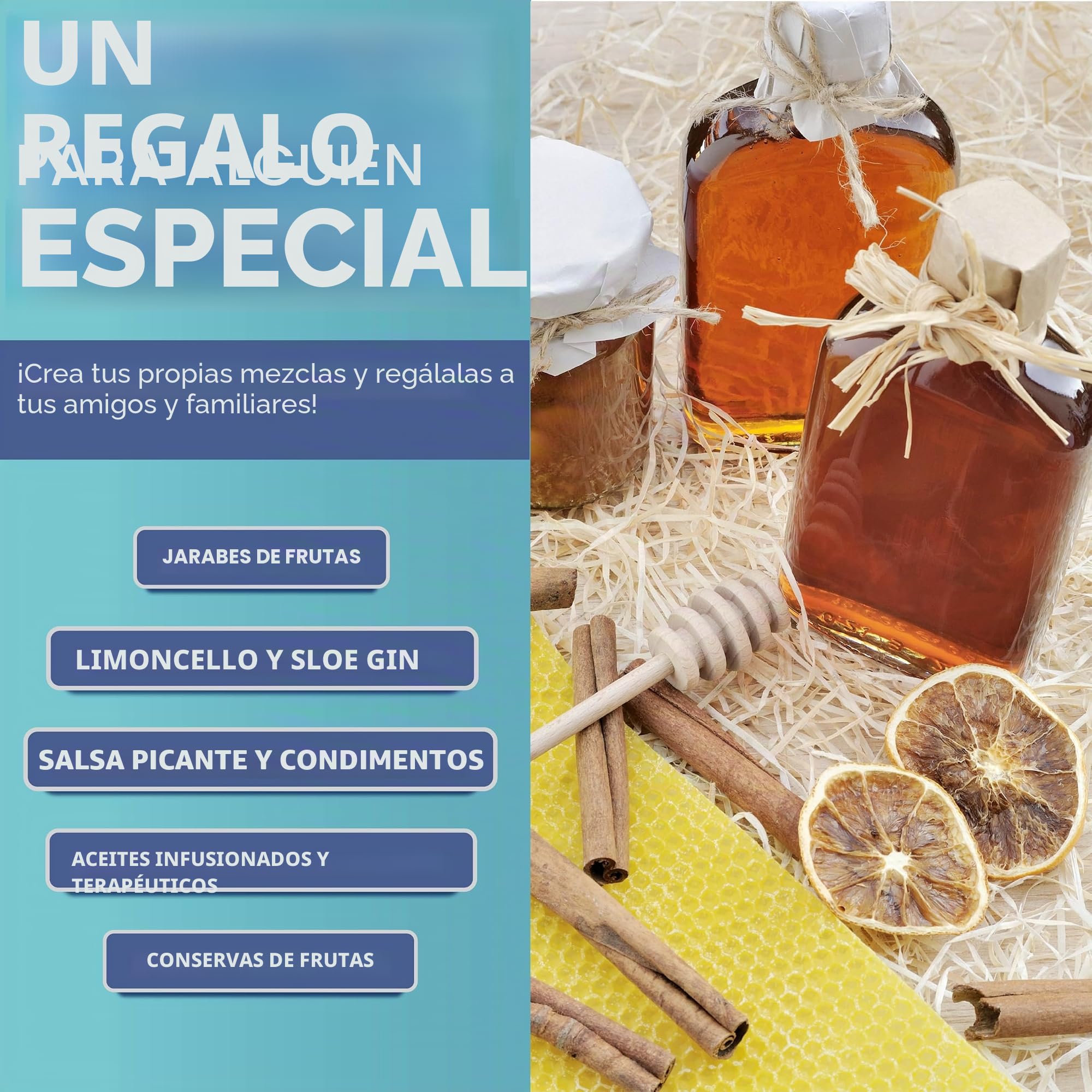 HEFTMAN Flask Botellas de vidrio - paquete de 10 botellas vacías de vidrio de 500 ml con tapas doradas