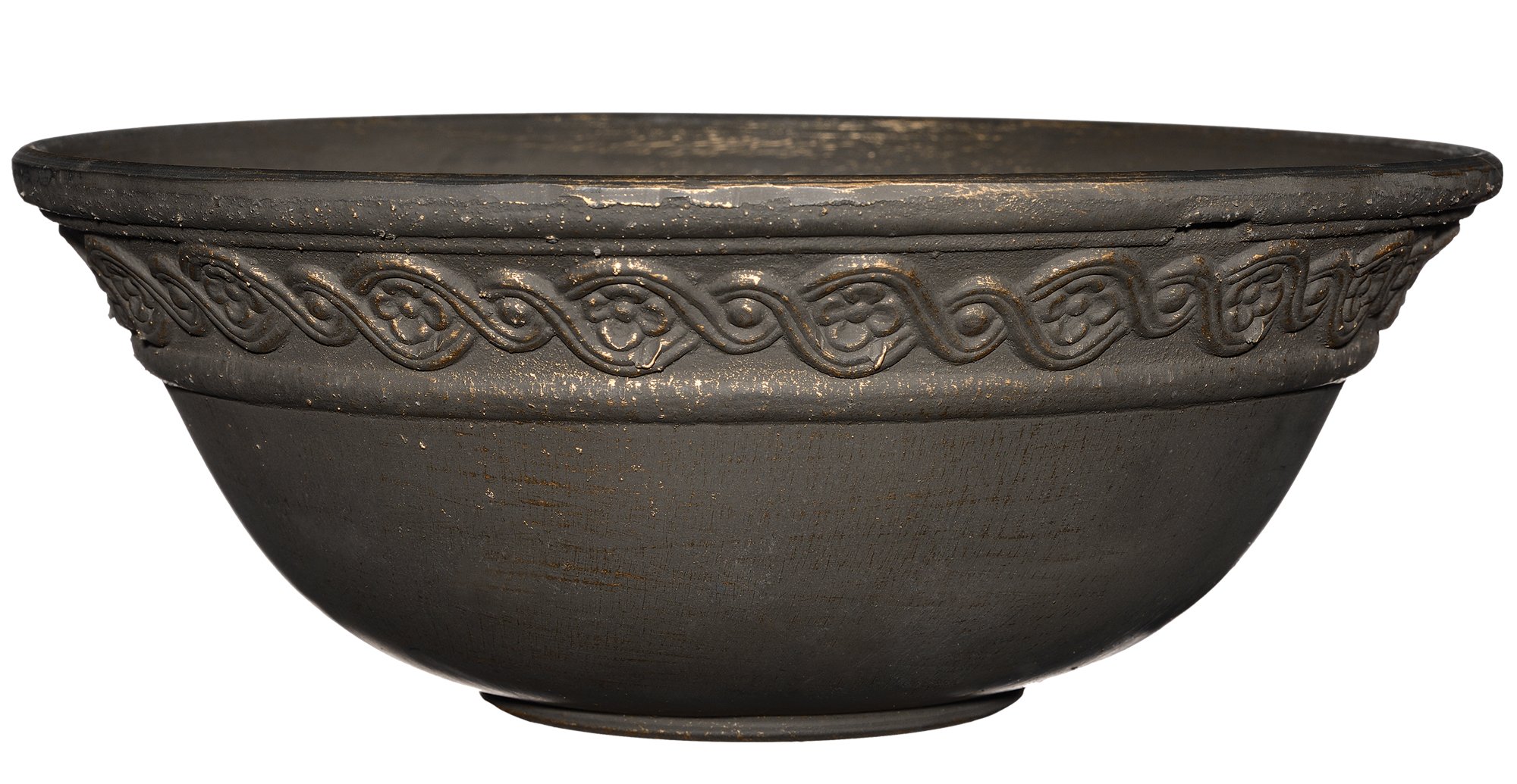 Classic Home and Garden Corinthian Bowl 12" Planter, Oil Rubbed Bronze