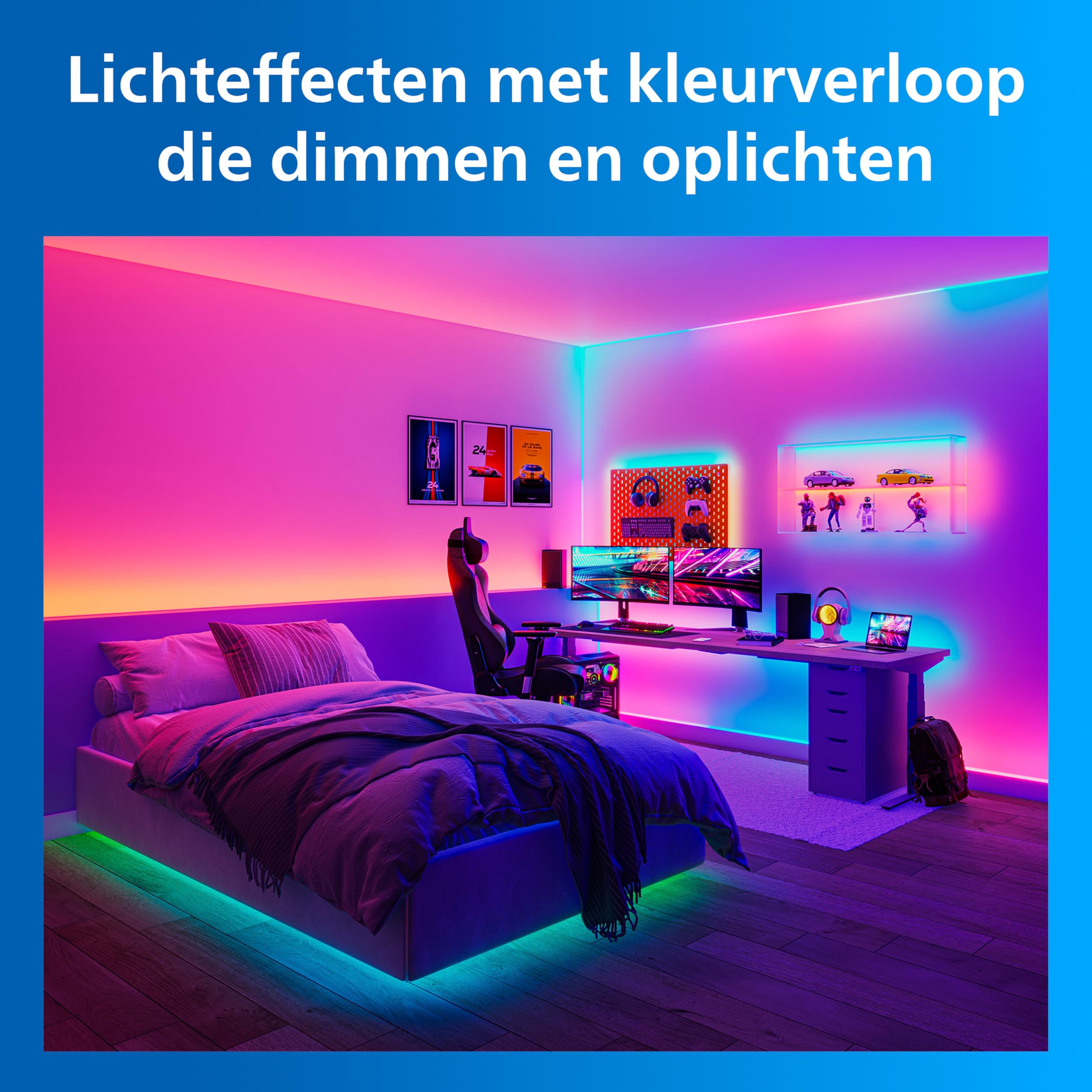 Philips Smart Lighting Striscia LED RGBICWW, 3 m