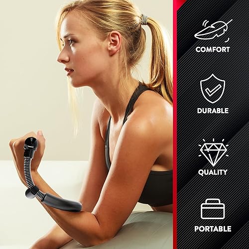 Miniatura 2 de Fortalecedor de muñeca: fortalecedor de muñeca ajustable, mejora tu agarre con fortalecedor de muñeca y antebrazo, entrenador de muñeca diseñado