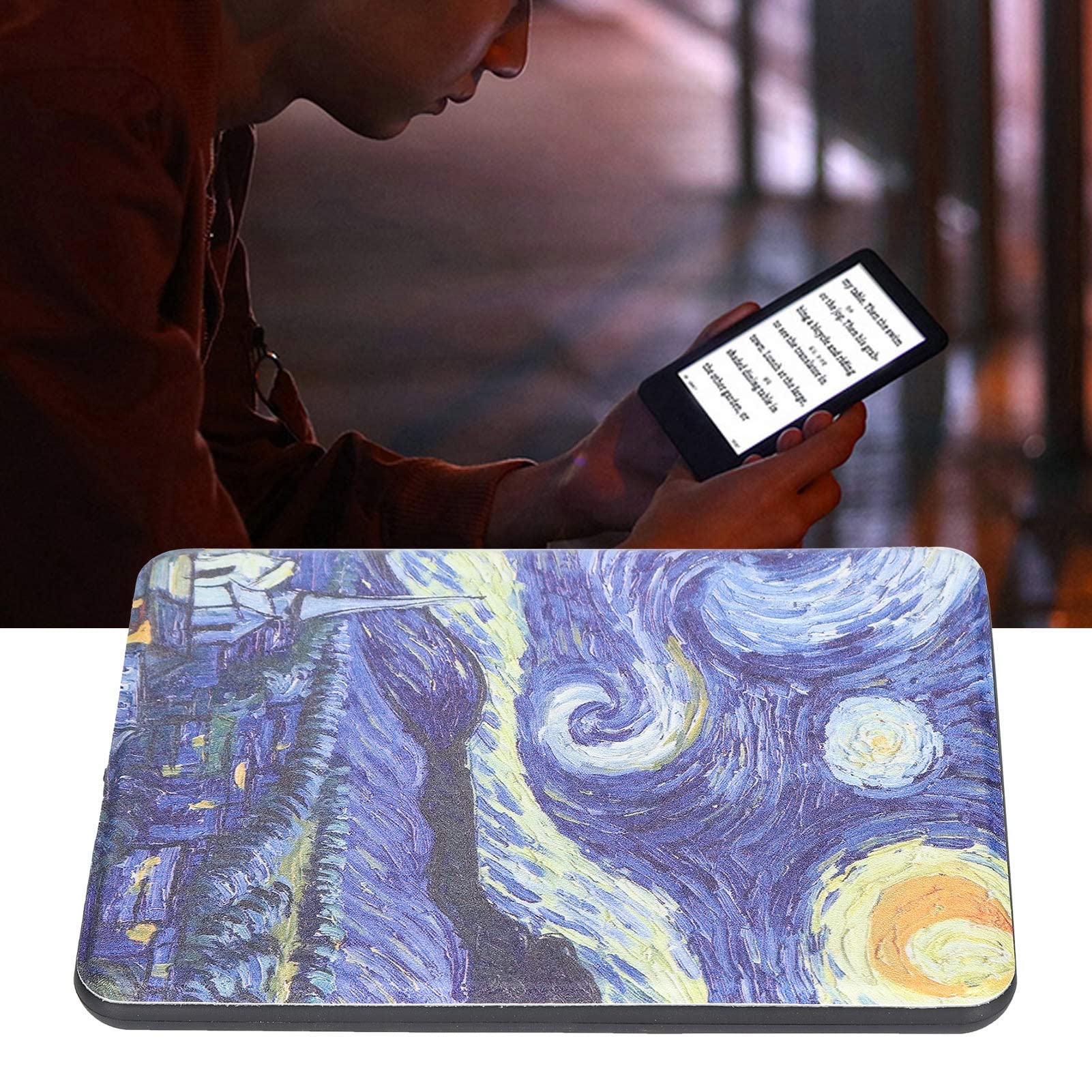 KIMISS Custodia da Carta, Copertura Leggera Sottile per il Reader Elettronico di 4a Generazione 2018, Design Protettivo in Pelle con Funzione Stand (#2)