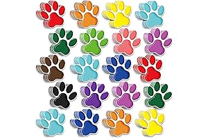 Paw Print Cutouts (120 Pcs): A Vibrant Touch for Classrooms, Parties, and Beyond