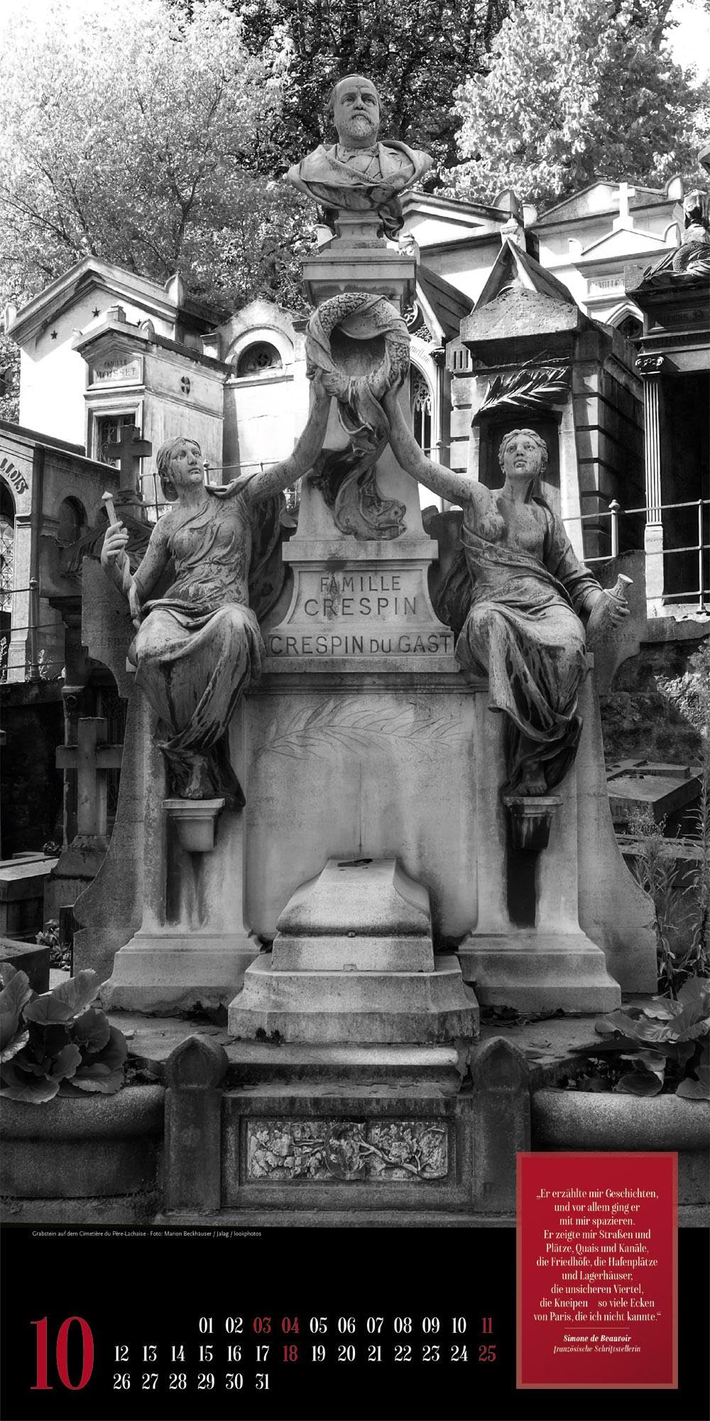 Paris, je t’aime Literatur-Kalender 2026 | Geschmackvoller Städtekalender im schlanken Hochformat (33x66 cm) | Fotos in Schwarz-Weiß mit Zitaten