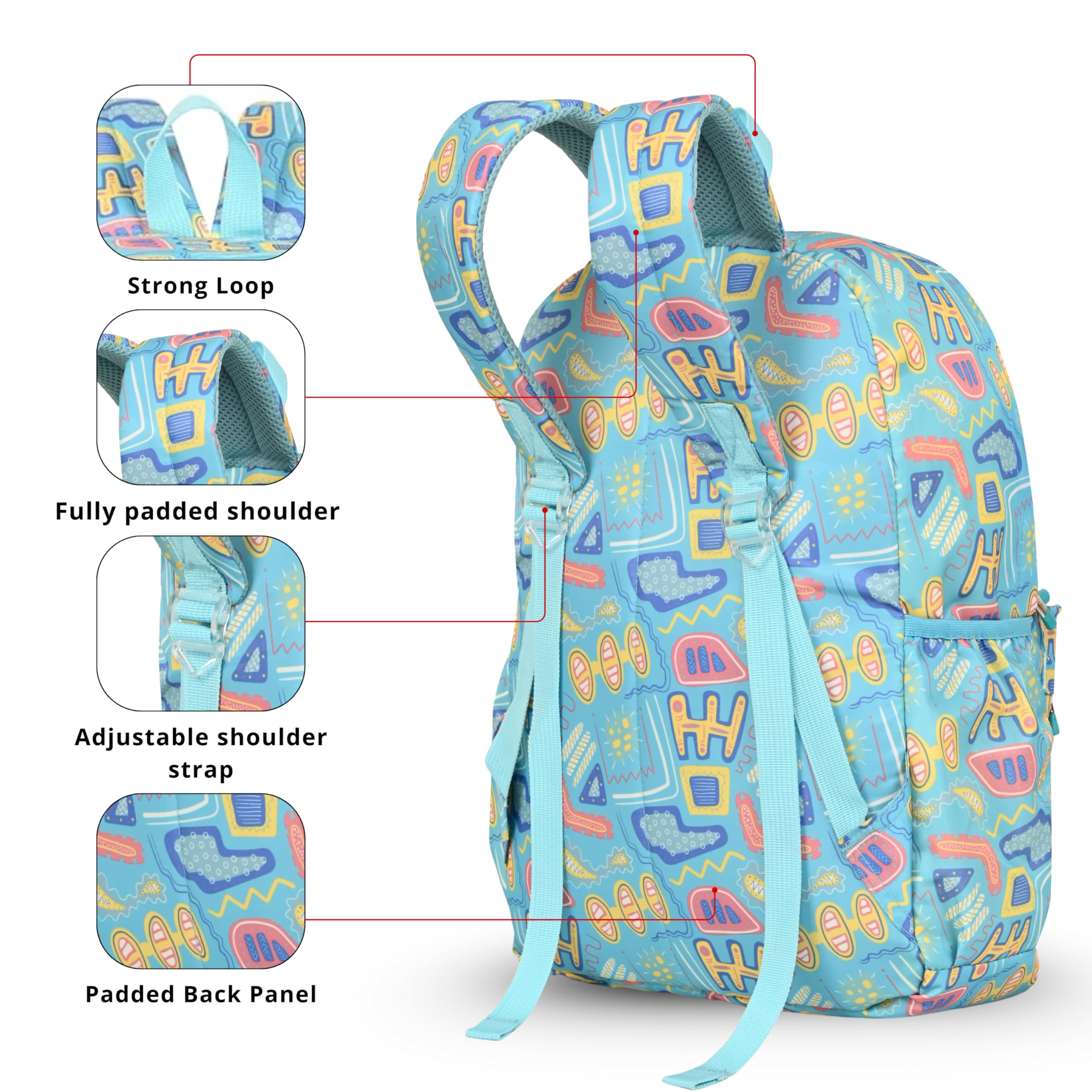 BEAUTY GIRLS BY HOTSHOT |COLLEGE BACKPACK|SCHOOL BAG|TUTION BAG|TABLET SLEEVE|JOY POUCH|WATER RESISTANT BAG|FOR GIRLS & WOMEN 15 LITERS