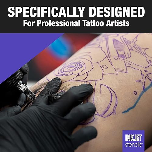 Miniatura 2 de Ink Jet Tinta de plantilla de recarga compatible con plantillas de tinta de impresora (violeta, botella de 4 onzas)