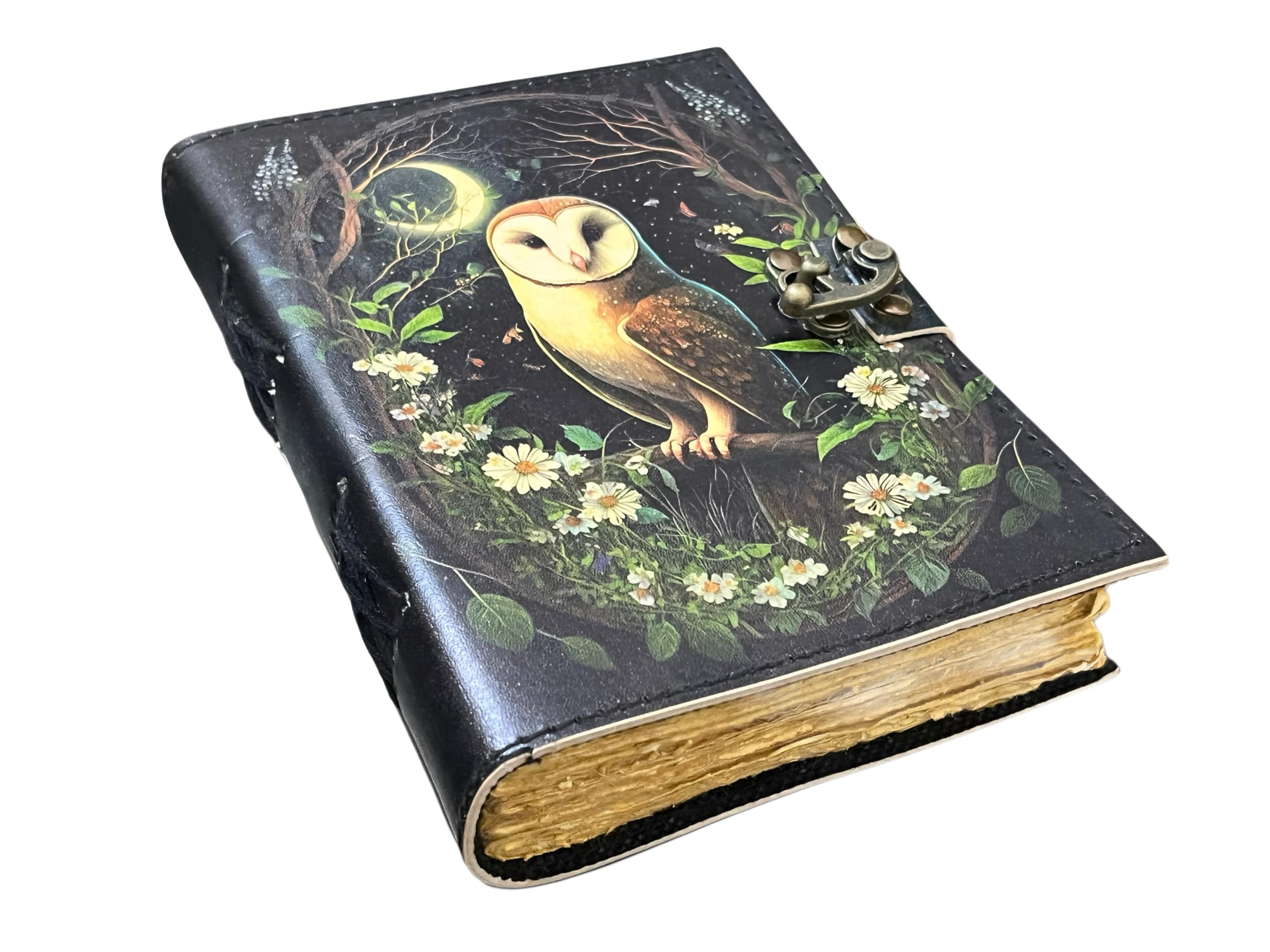 Carnet de notes chouette magique en cuir pour libérer vos rêves - 8