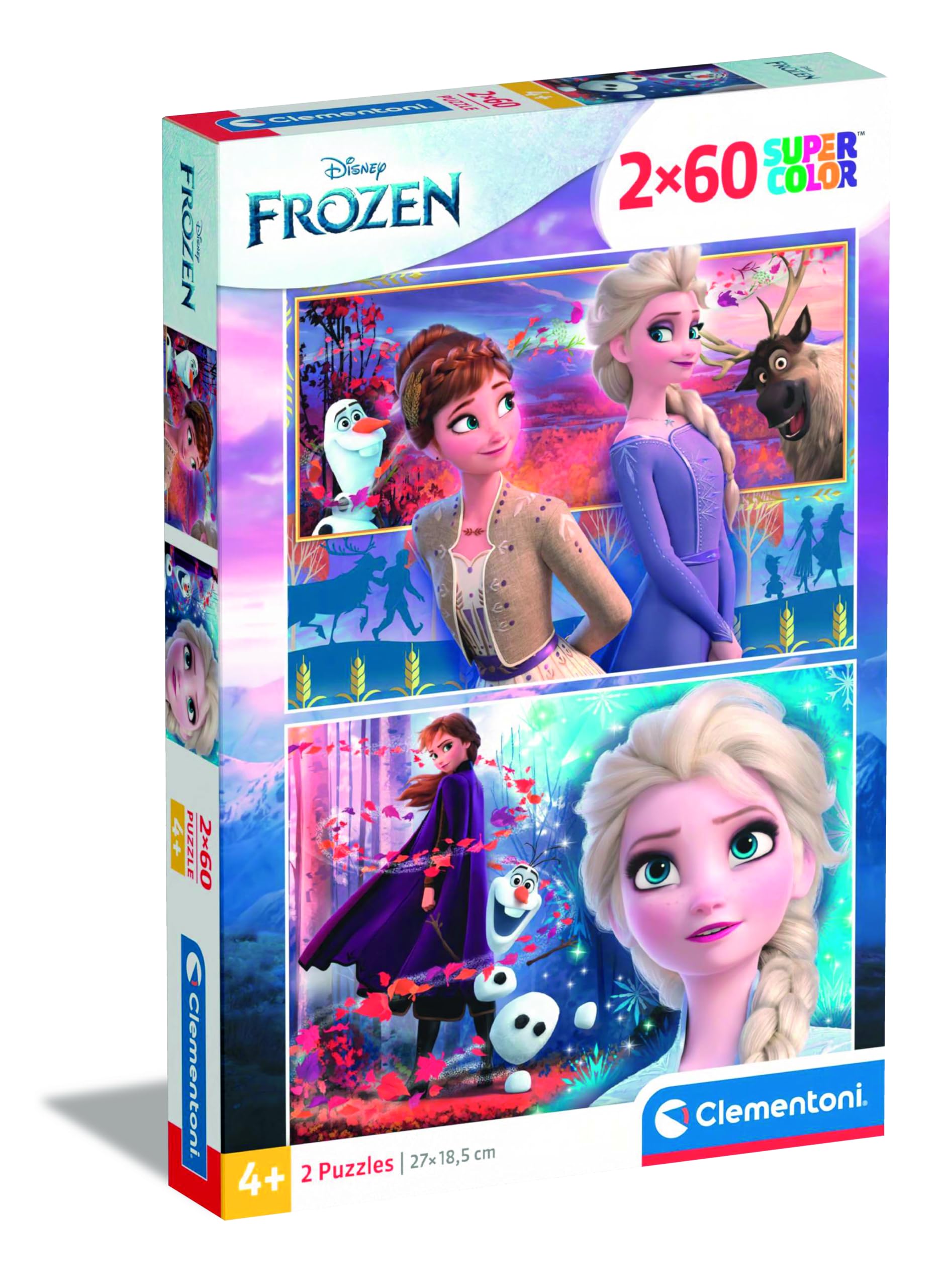 Clementoni Puzzle Disney Frozen2 2 X 60 Pieces, Multicolor, 21609