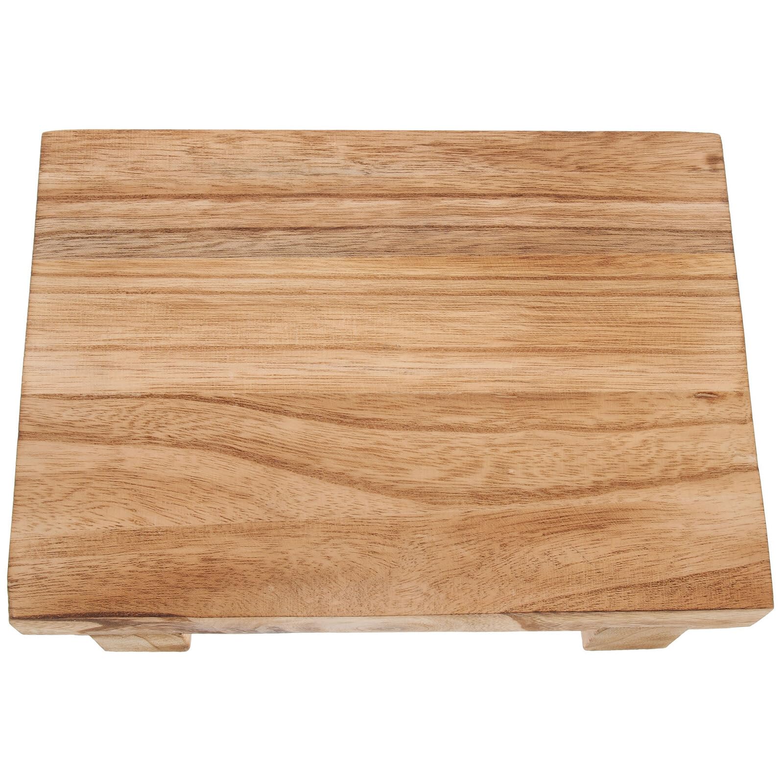 Socle polyvalent bois naturel pour salon chaleureux
