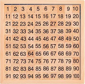 Wooden Montessori Math Hundred Board for Kids