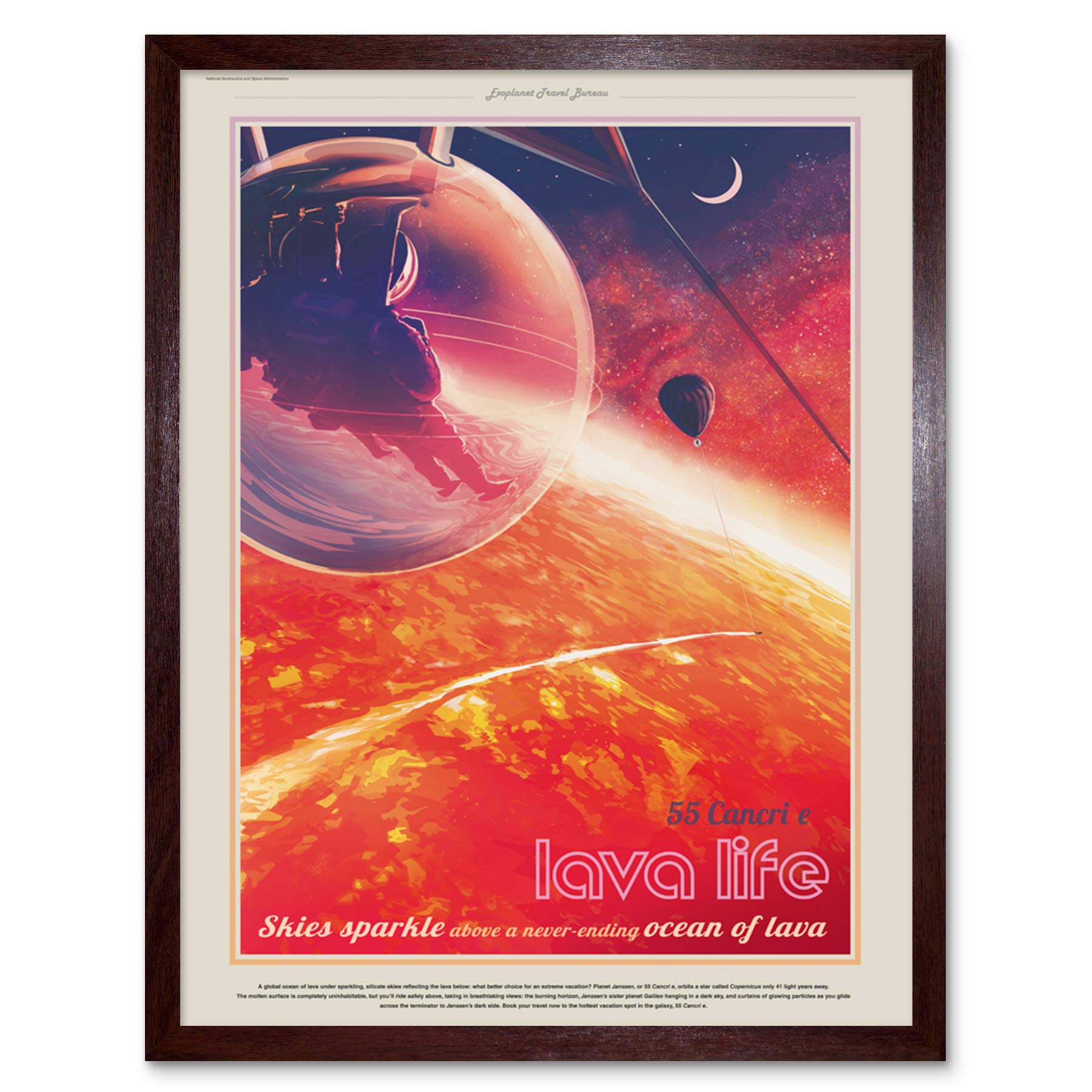 Amazon.com: 55 Cancri E Lava Life NASA Space Tours Travel Art