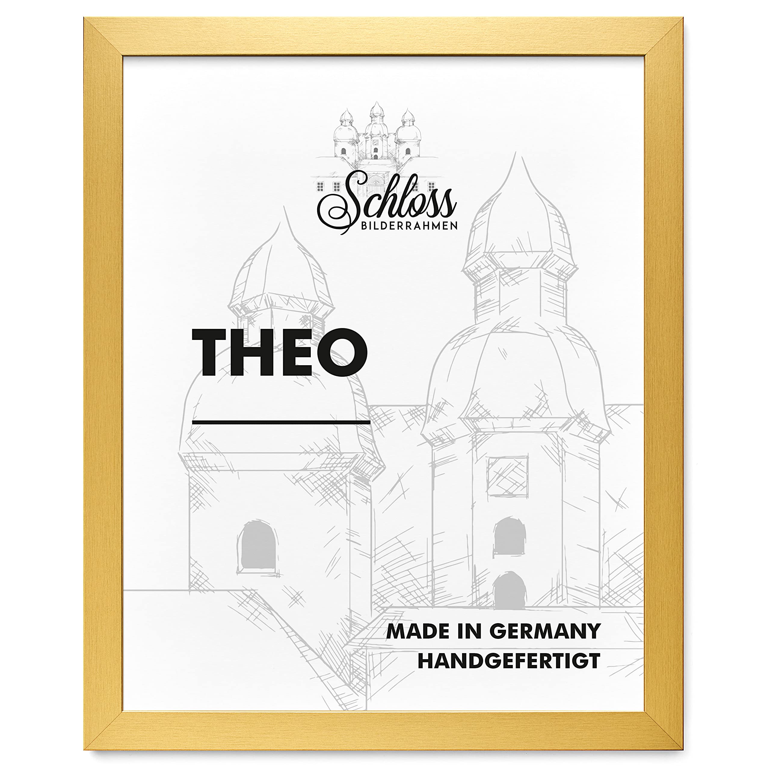 Schloss Bilderrahmen Theo 50 x 100 cm, decoración dorada.