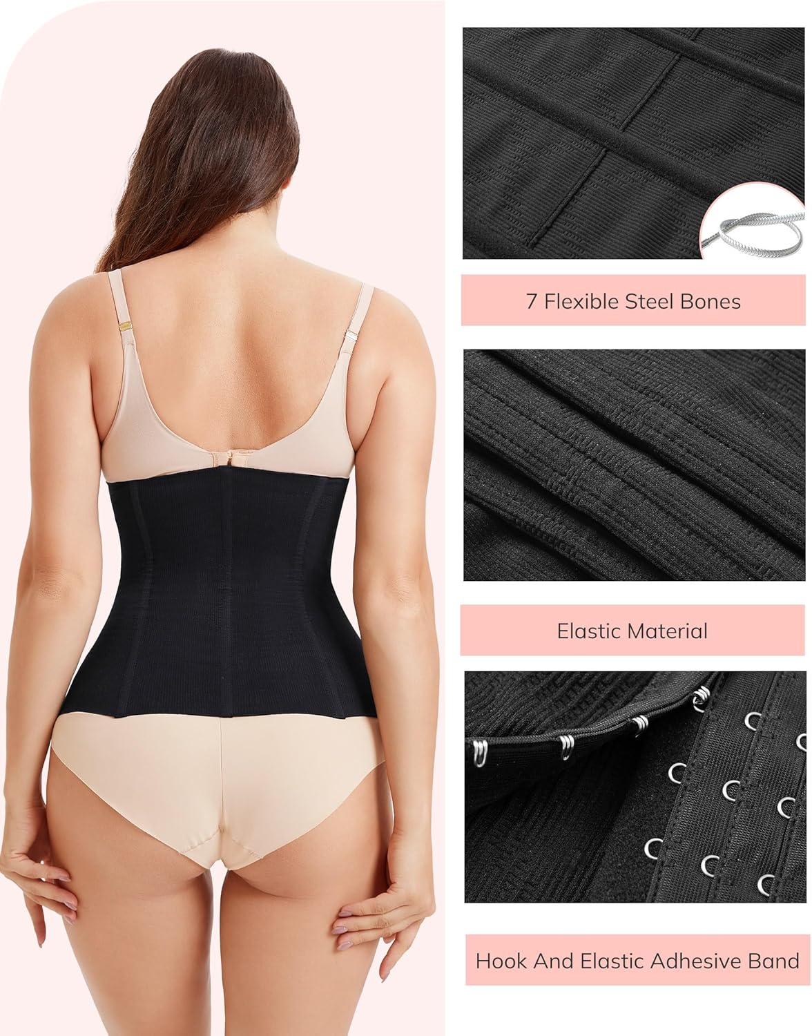 LODAY Waist Trainer Corset Shapewear Tummy Control Body Shaper Waist Cincher for Women Postpartum Belly Band Wrap - Image 4