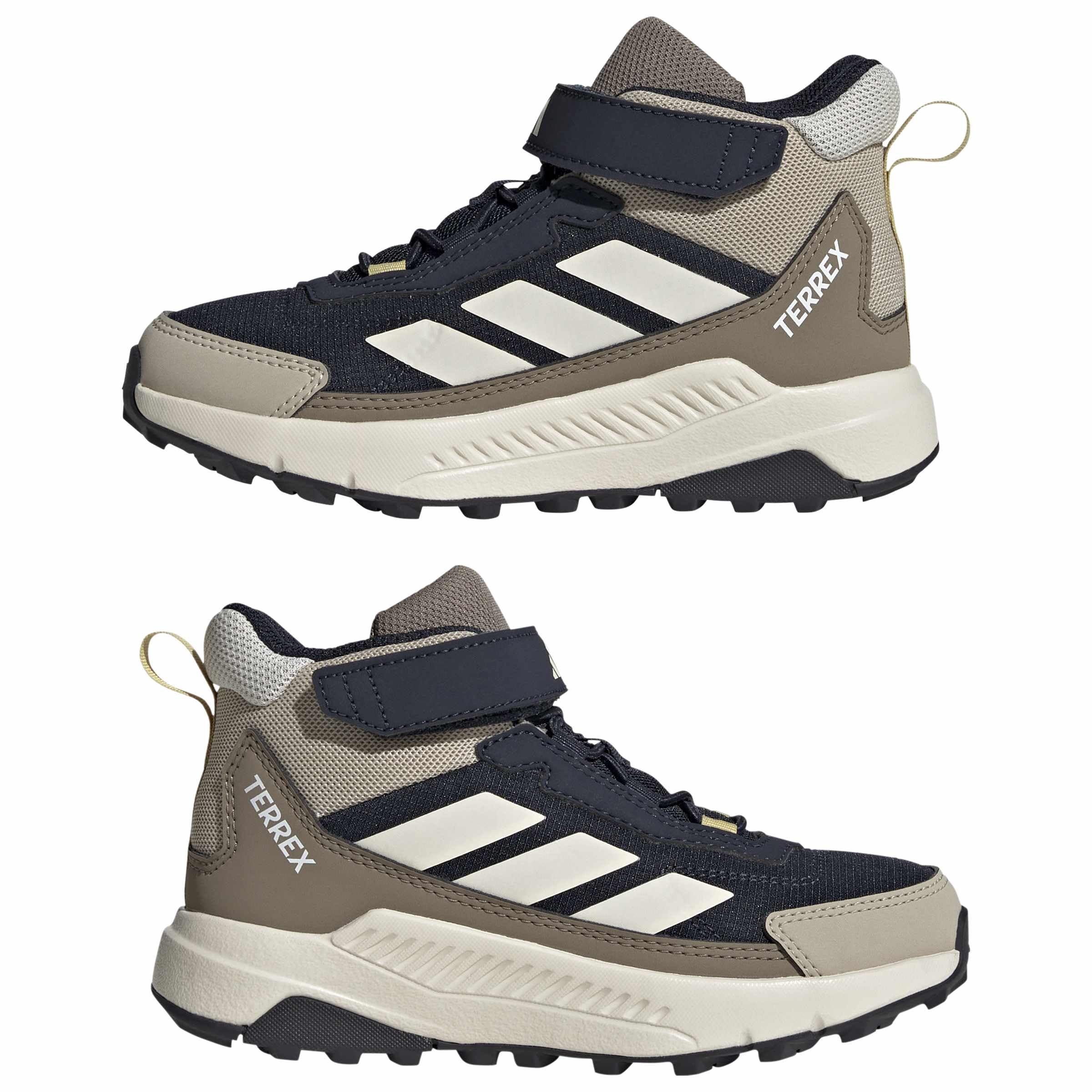 adidas Uniseks - dzieci Terrex Anylander Mid Children Hiking Shoes, legend ink/wonder white/Khaki Six, 28 EU