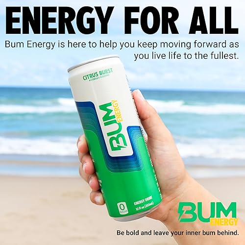 Vista 43 de BUM - Bebida energética sin azúcar, cereza escarcha, ligeramente carbonatada y sin colores artificiales, cafeína natural y citicolina para energía