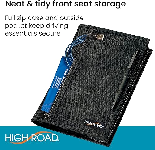 Miniatura 4 de High Road - Organizador de guantera y funda de documentación para auto