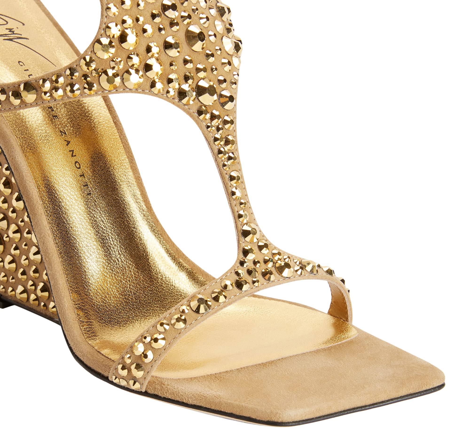 Tutankamon Crystal Sandals: IT 35 (US 5) Gold