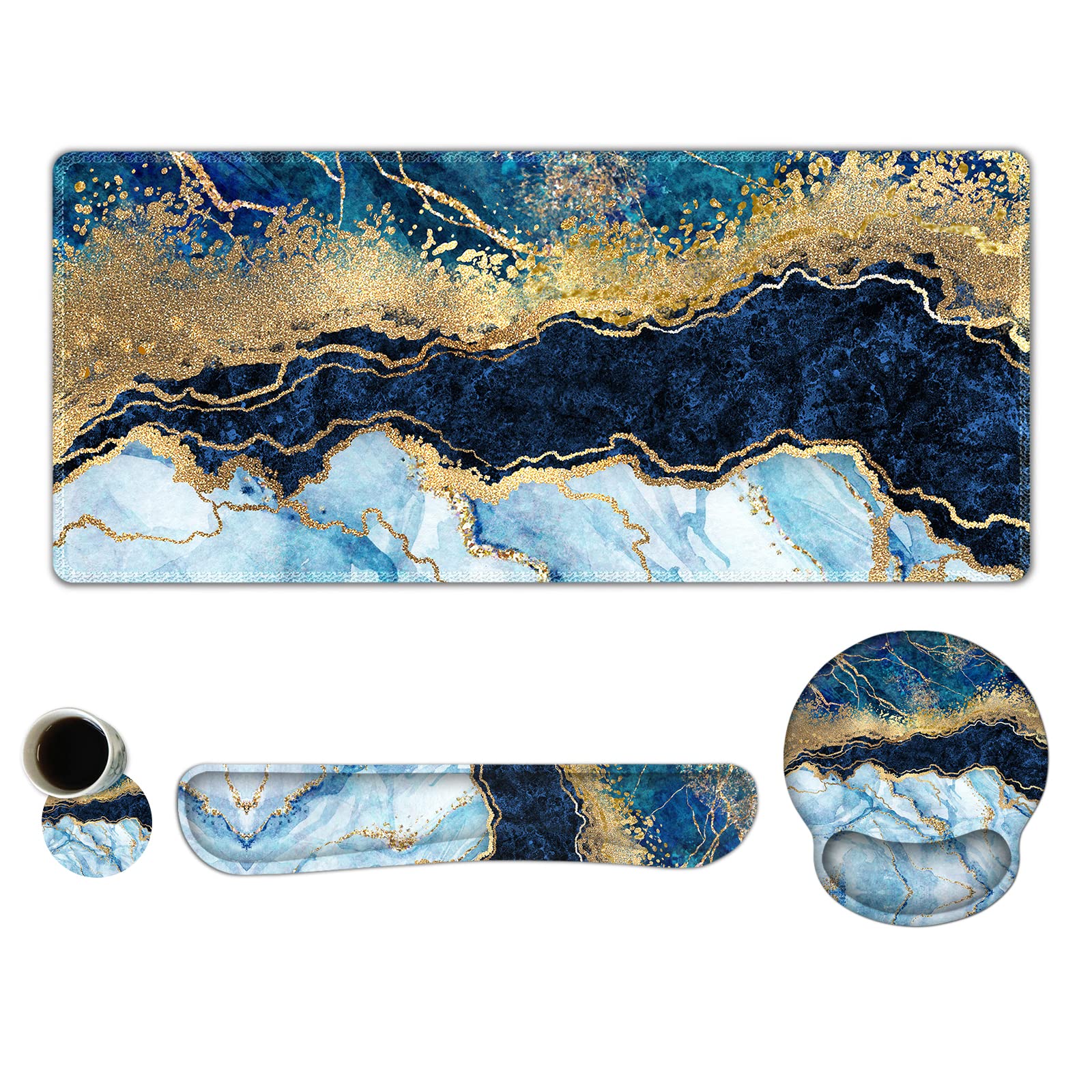 Snapklik.com : ARTSO Large Mouse Pad Ergonomic Keyboard Wrist Rest ...