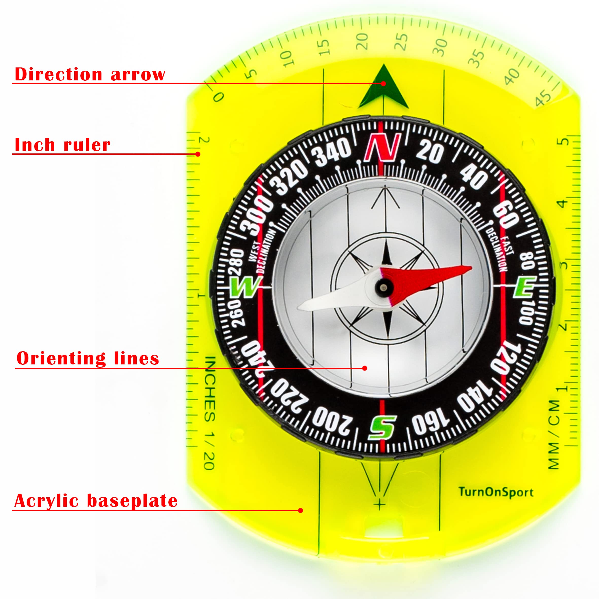 Orienteering Compass Hiking Backpacking Compass Advanced Scout