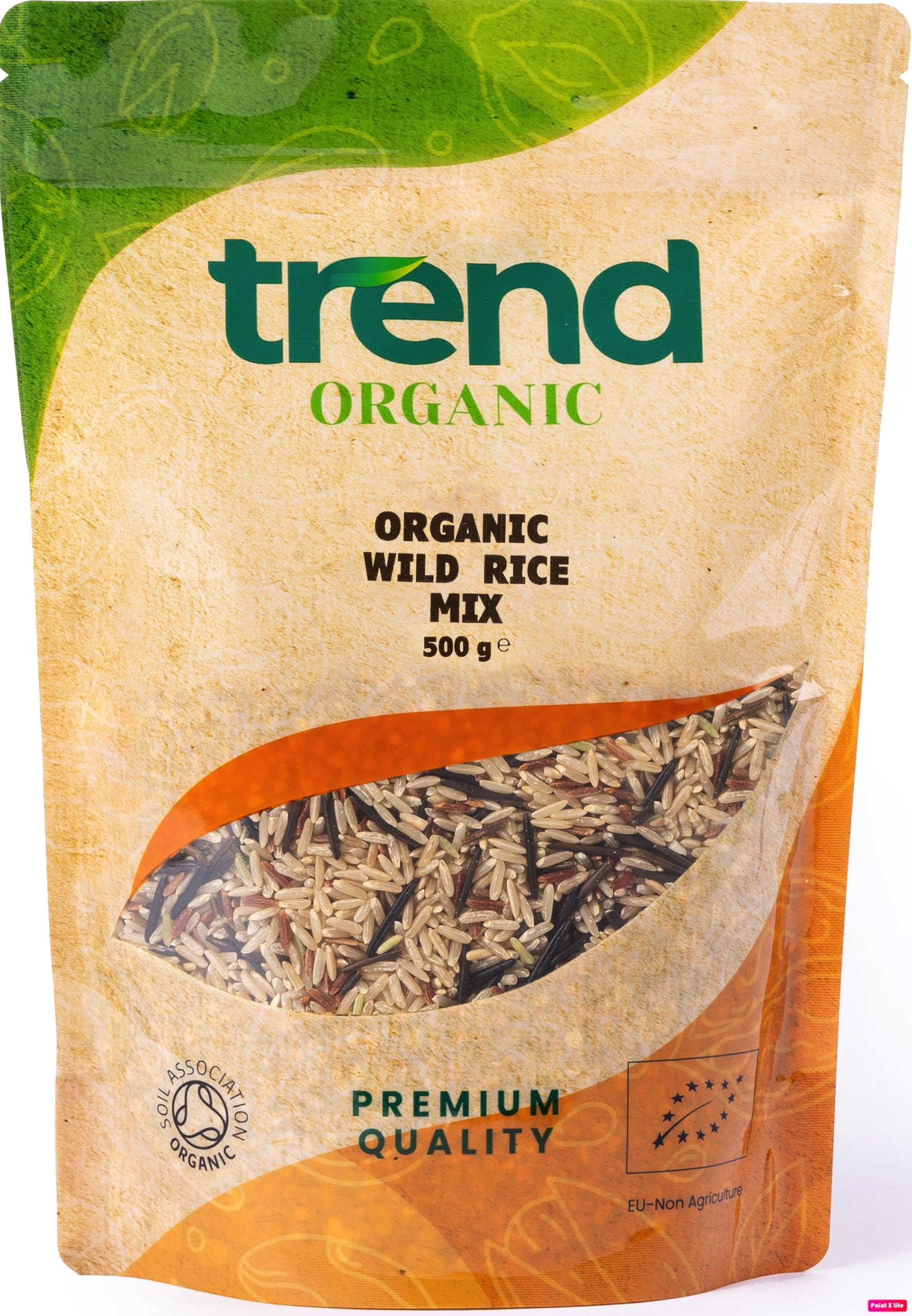 Trend Organic Wild Rice Mix, 500g - Nutty Flavour, Chewy Texture - Culinary Excellence, Rich in Protein and Fibre, Certified Organic, Vegan, GMO Free, No Preservatives No Additives
