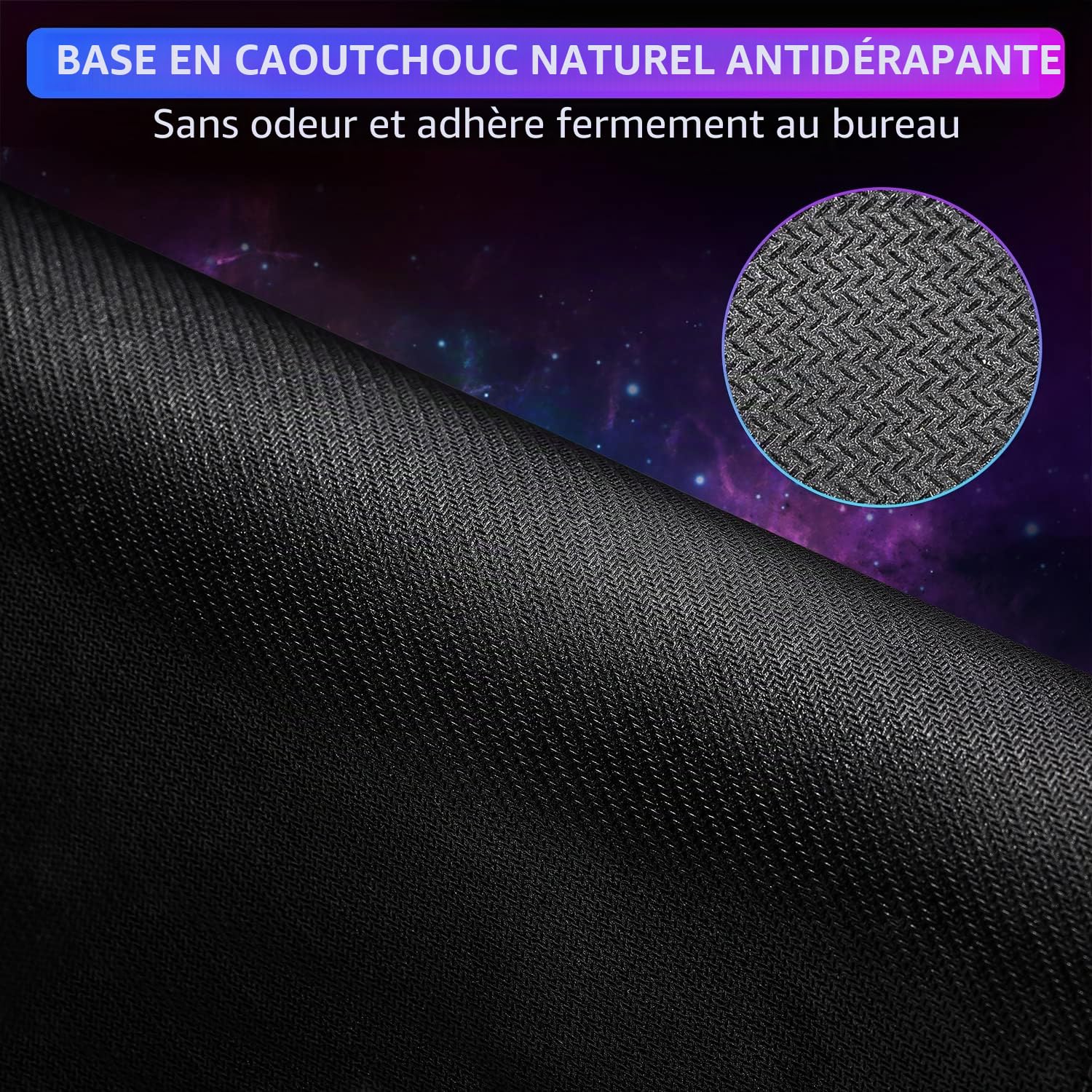 Gimars Tapis de Souris, RGB Tapis de Souris Gaming Ergonomique avec 10 LED Modes de Lumière, 305x254mm XL Mouse Pad Repose Poignet Gel avec Base en Caoutchouc Antidérapante, Tissu Lycra pour Gamer