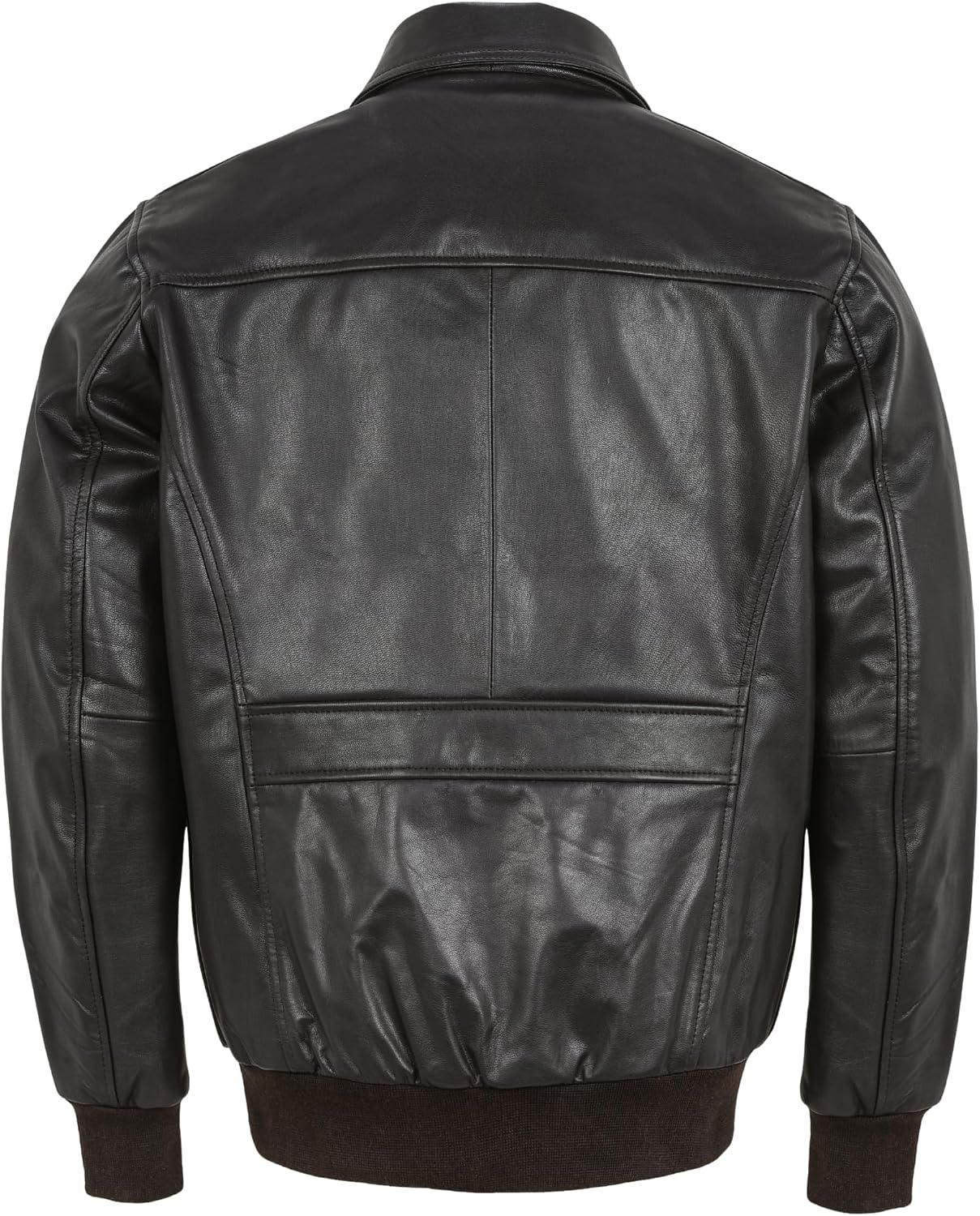 Mens G-1 Fur Collar US Navy Flight Distressed Brown Aviator Genuine Leather Jacket