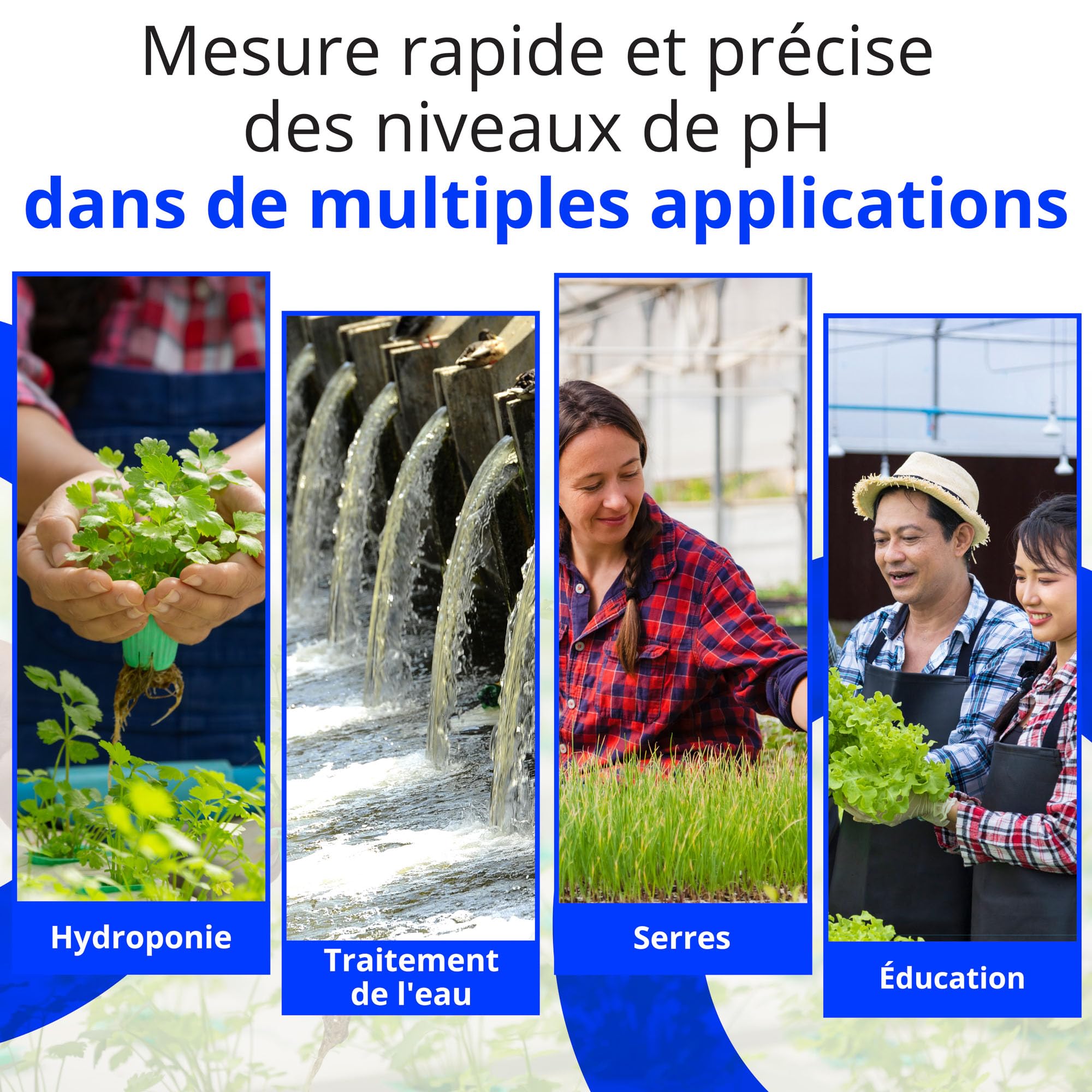 Bluelab PROBPH pH Probe - sonde de Remplacement avec connecteur BNC et capteur pour Votre Compteur numérique, Moniteur ou contrôleur ; mesurer Le pH dans Le système d'eau de Jardin hydroponique