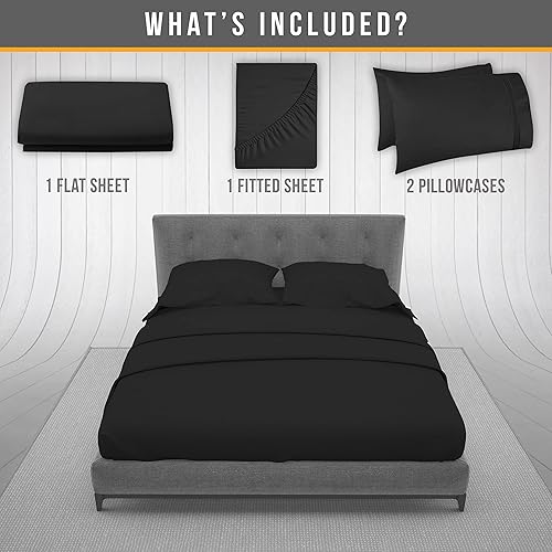 Miniatura 6 de Sábanas refrescantes de tamaño matrimonial, juego de sábanas de hotel de lujo, sábanas suaves con correas elásticas en las esquinas, sábanas de