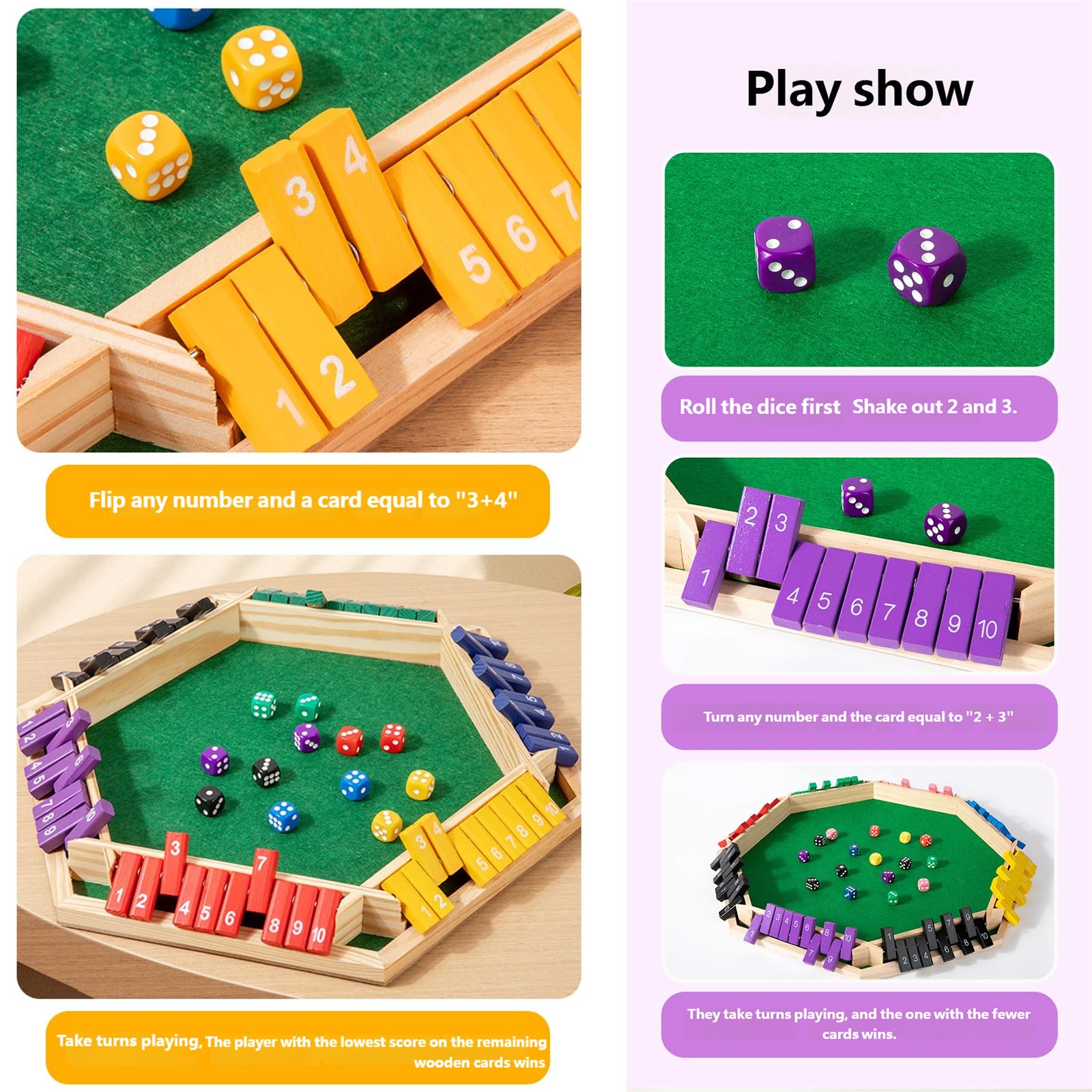 Gioco da Tavolo Multifunzionale strategia familiare Woold Set intrattenimento didattico Portatile per Feste e Giochi società per Uso in Classe