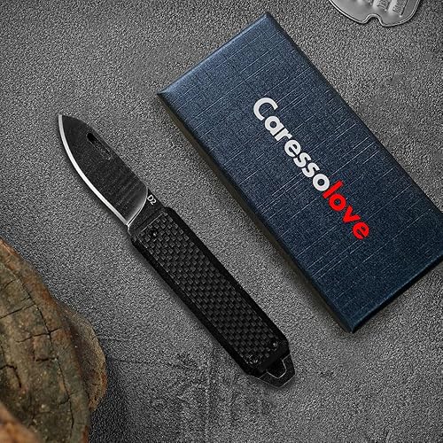Miniatura 9 de G10 Small Pocket Knife For Men, Extremely Sharp D2 Steel Keychain EDC Blade, Multifunction Mini Package Opener Little Knife, Portable Lightweight