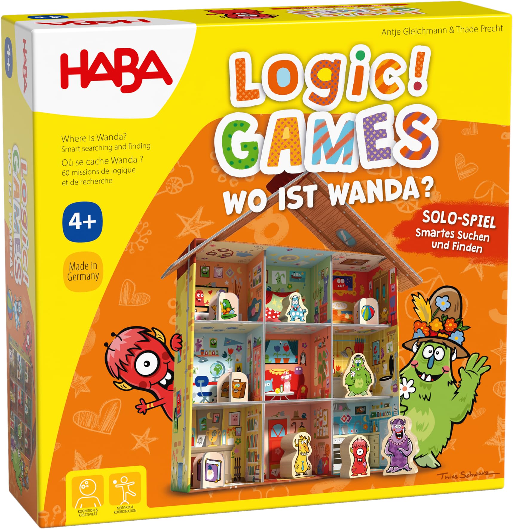 HABA Logic! Games – Wo ist Wanda? Rätselspiel für Kinder ab 4 Jahren
